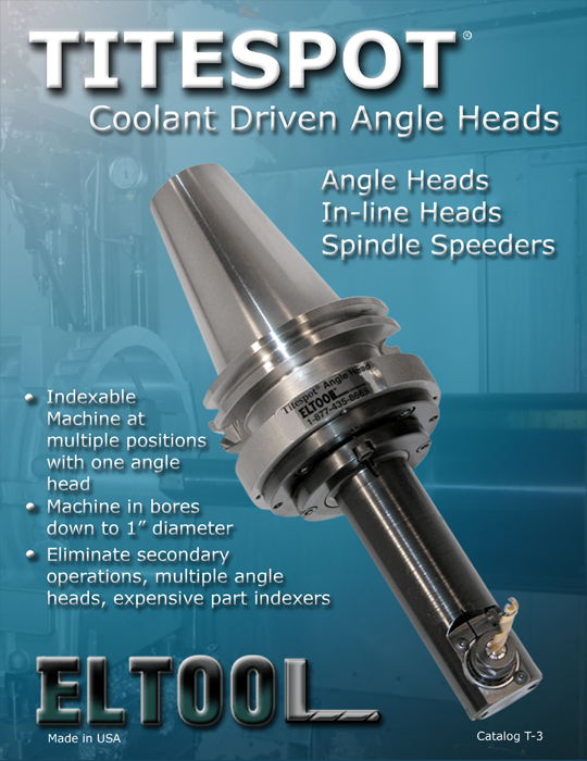 Eltool Coolant Driven Right Angle Heads