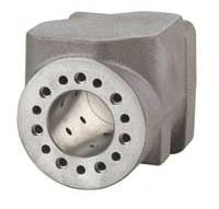 Angle head application example: Radially drilled bleeder ports