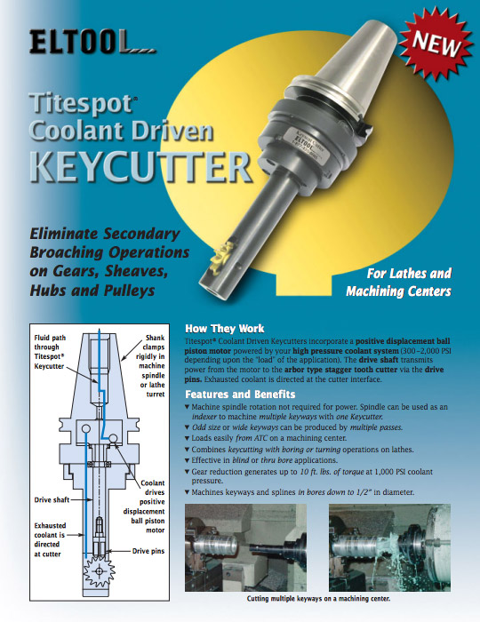 Eltool Titespot Coolant-Driven Keycutter