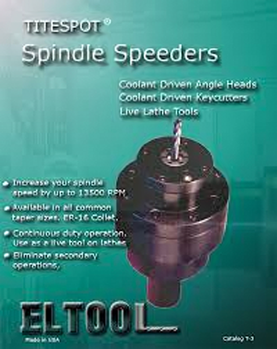 Eltool Coolant-Driven Titespot Spindle Speeder