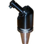 A Size 2D with an ER-11 collet mounted at 45 degrees on a size 4 head.